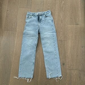Zara light blue denim jeans